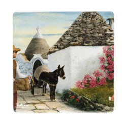 Dipinto Trulli Alberobello Souvenir SET-FAA070M10AG - fronte