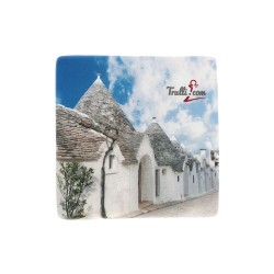 Via Monte San Gabriele Alberobello Souvenir Trulli calamite in vetro SET-FAA055V05AM - fronte