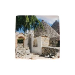 Villa Belvedere Alberobello Souvenir Trulli Calamita in Vetro SET-FAA050V05AM - fronte