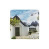 Trulli Via Montenero Alberobello souvenir in vetro SET-FAA056V05AM - fronte