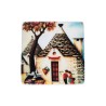 Souvenir trulli Alberobello pittorico in vetro SET-FAA059V05AM - fronte